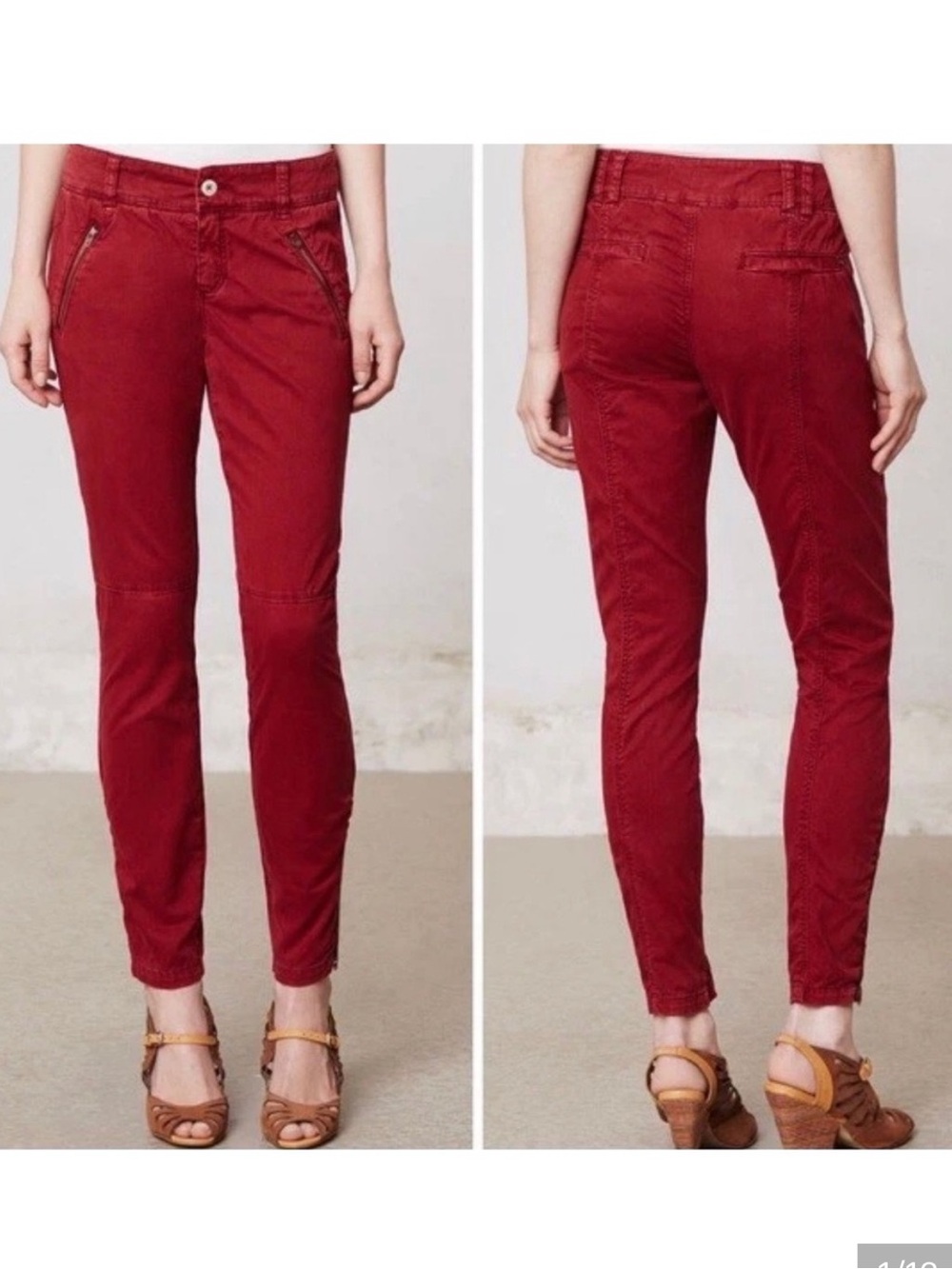 Anthropologie Pilcro and the Letterpress Diamond Stitch Moto Jeans
